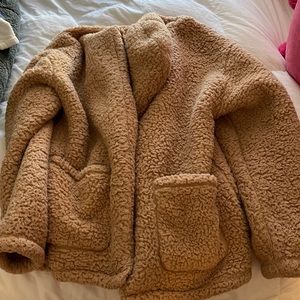 hollister teddy coat